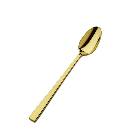 Bon Chef Roman, Ice Teaspoon, Mirror Finish, 18/10, 7.25" - Gold , set of 12 S3702G